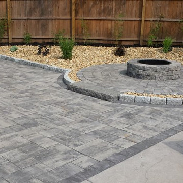 Hingham patio and landscape
