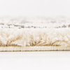 Unique Loom Pure Ivory Marble Rabat Shag 5' 0 x 8' 0 Area Rug