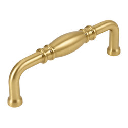 Cosmas - Cosmas 4313BB Brushed Brass Cabinet Pull, Set of 10 - Cabinet And Drawer Handle Pulls