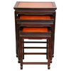Rosewood Nesting Tables, Two-tone