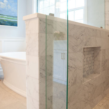 Stunning Traditional Master Bathroom in Simsbury