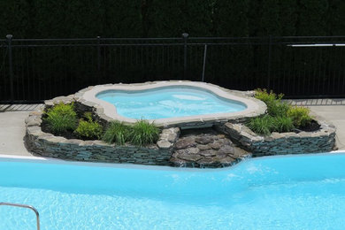 Fiberglass Spa added to existing pool