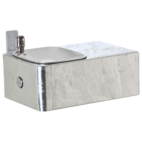 Haws 1025G Wall Mounted 11 Gauge Galvanized Steel Drinking - Galvanized Steel