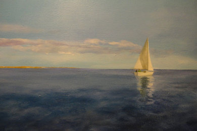 "Sail Away", oil on canvas