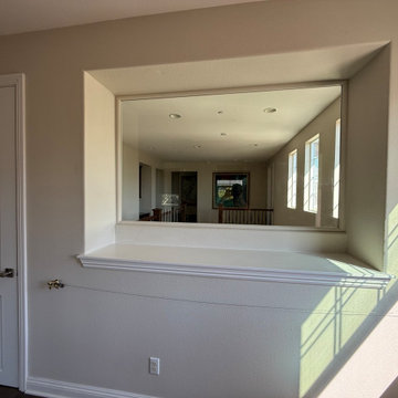Enclosed Study Room Conversion with Custom Door and Glass Panel in Irvine