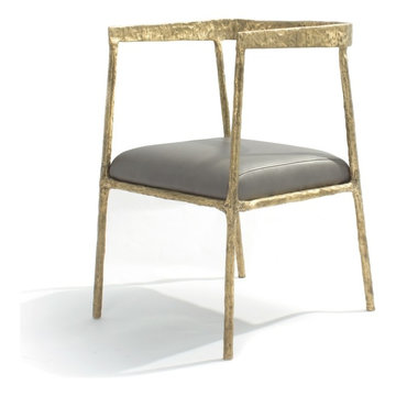 JOHN LYLE FREDERICK MATTE BRONZE ACCENT CHAIR
