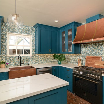 Bertazzoni Master Series in a Colorful Kitchen Design