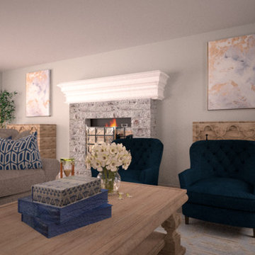 3D Design, Moodboard and shopping list package * Livingroom Design