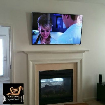 Double Sided Fireplace TV Installation