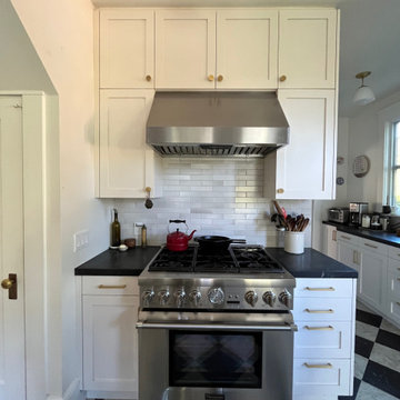 Berkeley Craftsman Kitchen, Library, and Bathrooms - a three- phased project