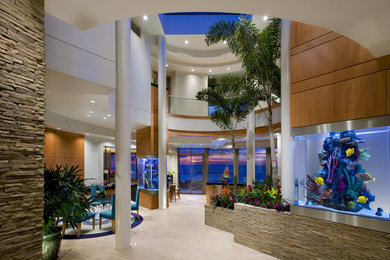 Trendy entryway photo in Orange County