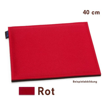 Sitzkissen quadratisch Filz Rot 40 x 40 cm Hey-Sign