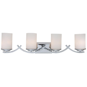 Yosemite Home Decor 4 Lights s Vanity with White Opal Glass