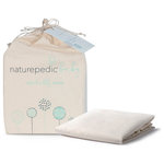Naturepedic - PC63W Organic Cotton Waterproof Pad, Crib Fitted - The Naturepedic Organic Cotton Waterproof Protector Pad features two layers of luxurious organic cotton, flannel on top and muslin on bottom, with an ultra-thin waterproof membrane in the center for an absorptive and comfortable sleep environment. Naturepedic is a GOTS certified organic bedding manufacturer and has earned the trust of parents and doctors across the country. Naturepedic also meets the strictest GREENGUARD certification standards for eliminating chemical emissions. This pad makes an excellent choice for parents seeking to remove potentially harmful chemicals from their child's sleeping environment.  1 year limited warranty.