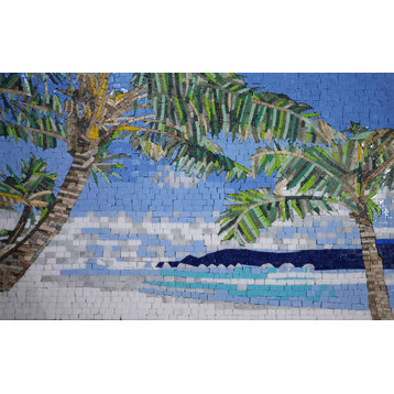 Tropical Paradise - Marble Mosaic Art