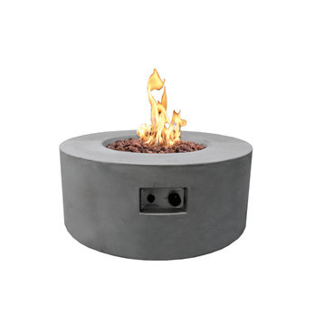 Modeno 34.3" Propane Fire Pit Table, Concrete, Gray, Propane