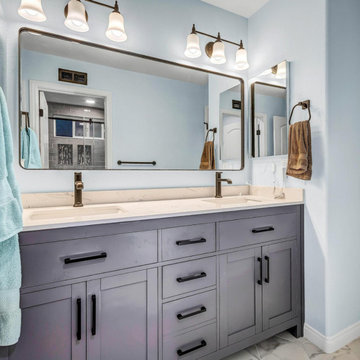 Sophisticated Double Vanity Bathroom Remodel in Aliso Viejo