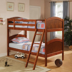 Dark Pine Twin Bunk Bed - Bunk Beds