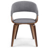 Lowell Bentwood Dining Chair, Light Gray