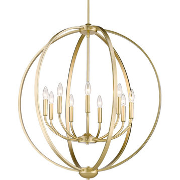 Colson Chandelier Olympic Gold, 9-Light