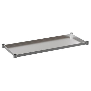 Galvanized Under Shelf for Work Tables - Adjustable Lower Shelf for 24 x...