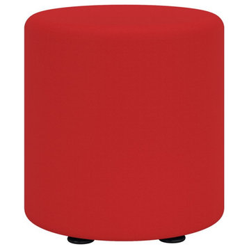 Safco Learn 15" Cylinder Vinyl Seat in Red Vinyl