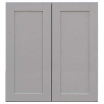 Sunny Wood GSW3336-A Grayson 33"W x 36"H Double Door Wall Cabinet - Dove Gray