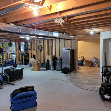 Basement renovation for comfort and exercise in Barrie