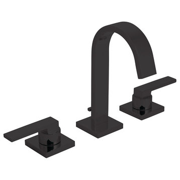 Lura Widespread Bathroom Faucet With Lever Handles and Push-Pop Drain, Oiled Bro