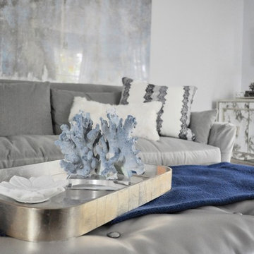 SHADES OF BLUE LIVING ROOM