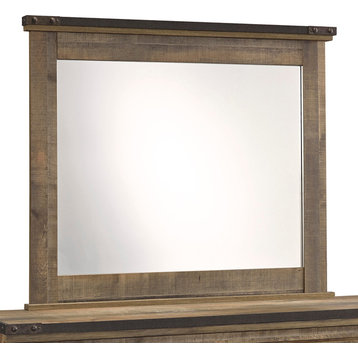 Trinell Bedroom Mirror, Warm Rustic Oak B446-26