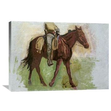 "Sketch For Cowboys In The Badlands" Artwork, 36" x 25"