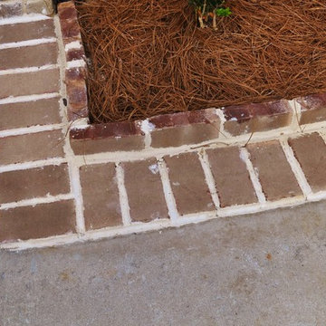 New Brick Walkway and Flowerbed Design & Landscaping