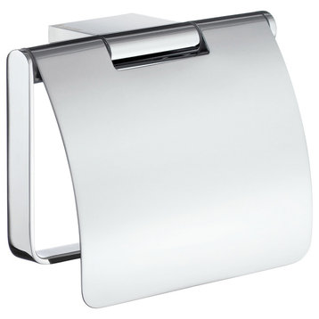Air Toilet Roll Holder With Cover Chrome