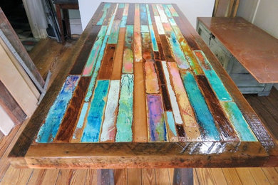Boat wood inspired table top