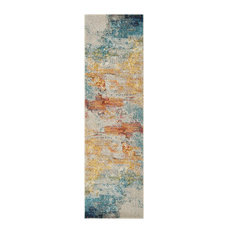 Nourison Celestial Modern Abstract Area Rug, Sealife, 2'x6' Runner