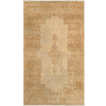 Vintage Azerbaijan Collection Hand-Knotted Lamb's Wool Area Rug- 3'10"x 6'11"