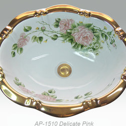 Hand Painted Drop-in Sinks by Atlantis - Bathroom Sinks