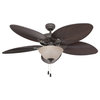 Prominence Home 50418 Cane Garden Bay 52 in. Indoor Ceiling Fan in Bronze