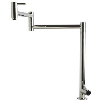 AB5018-PSS Polished Stainless Steel Retractable Pot Filler Faucet