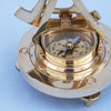 Brass Alidade Compass Navigation Compasses, 7''
