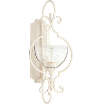 Quorum Lighting Ansley Transitional Wall Mount in Persian White