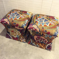 Custom Curved Ottomans - Footstools And Ottomans