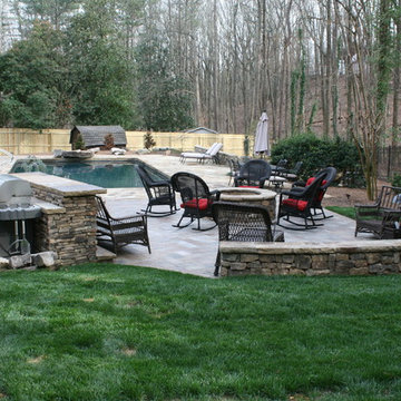Natural Stone Outdoor Living Pool