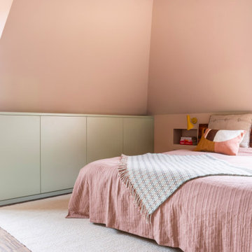 Schlafzimmer in Pastelltönen