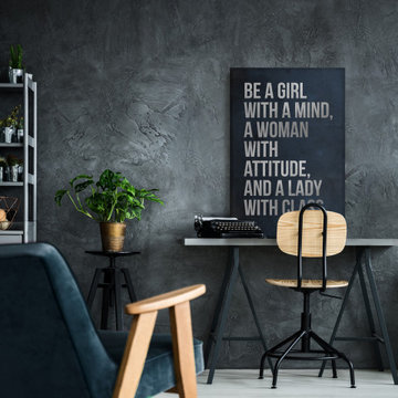 "Be a Girl with a Mind" Painting Print on Wrapped Canvas