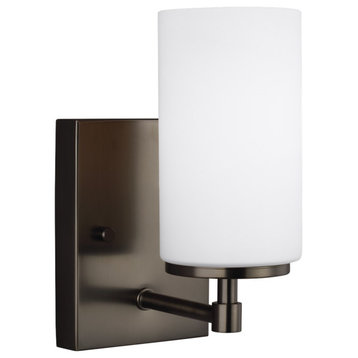Sea Gull Alturas 1-Light Bath/Wall Sconce 4124601-778, Brushed Oil Rubbed Bronze