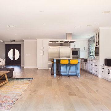 Great room kitchen and living area remodeling in Sherman Oaks