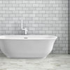 Imperial Oval Soaking Bathtub, White, 59"x22"