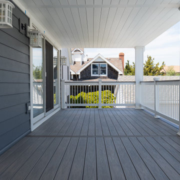 Multilevel Deck with Spiral Staircase